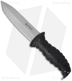 CRKT Ultima Tactical Fixed Blade Knife Black GFN (5" Gray) 2115