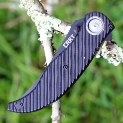 CRKT 2640 CLEVER GIRL FOLDER, 4.08" D2 Steel Black Plain Blade, G10 Handle -CRKT Store image 63734.1572615394