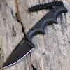 CRKT 2384K Folts Minimalist®, 2.1" 5Cr15Mov Plain Blade, Black G-10 Handle