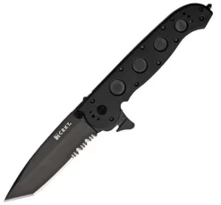 CRKT Columbia River Law Enforcement Linerlock, 5 1/2" Closed, Tanto, Combo Edge