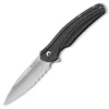 CRKT Columbia River Ripple, Stainless Grey Handle, Combo Edge