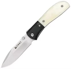 CRKT M4-02, 3.25" 8Cr13MoV Plain Blade, G-10/White Bone Handle