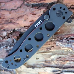 CRKT M16-02KS Framelock Tanto, 3.05" 12C27 Sandvik Plain Blade, Black Stainless Handle -CRKT Store m16 02ks.3 59688.1566585934